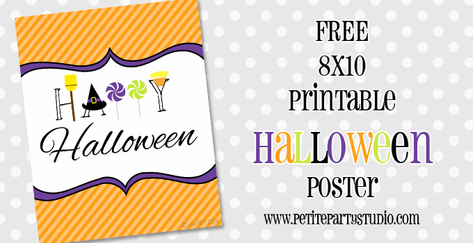 Happy Halloween FREE Printable Poster - Make & Do Studio