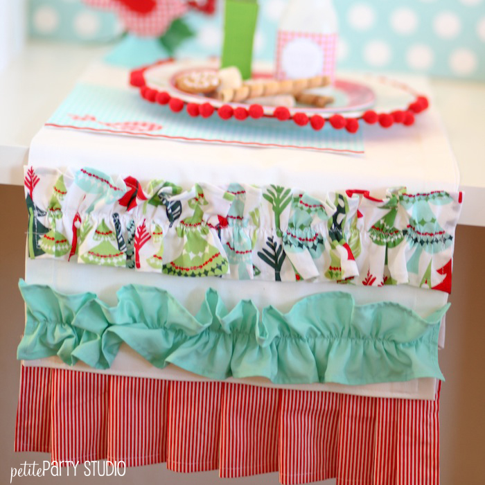 Party Petite Ruffled Studio images runner  table  Runner  Table