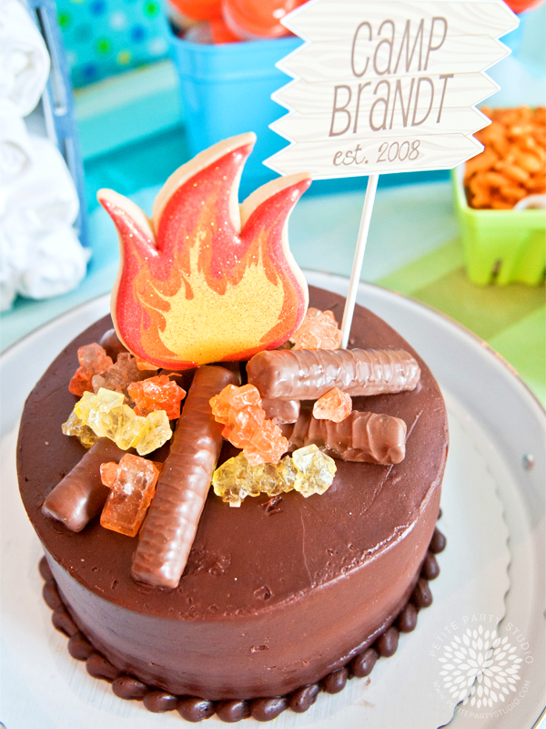 Campfire Birthday Cake