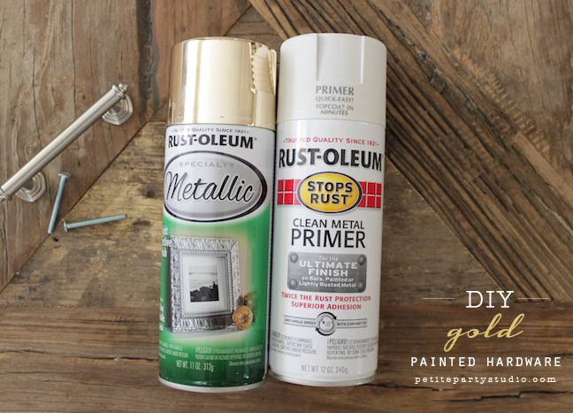Painted Gold Hardware